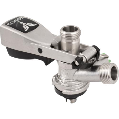 Komos® S-Style Stainless Steel Keg Coupler with 8 mm Duotight Adapters: Upgrade Your Draft System!