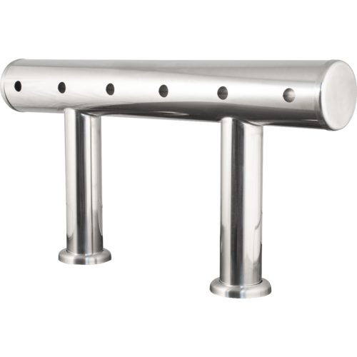 Komos® Double T Bar Draft Tower - 6 Tap: The Ultimate Draft System Upgrade