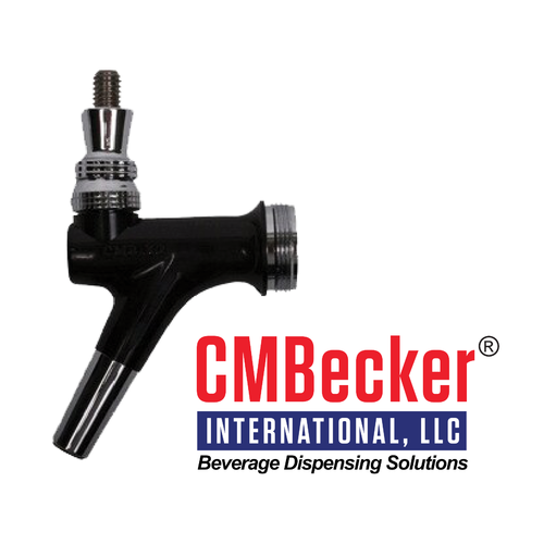 CM Becker X2 Wine Faucet: Long Nozzle Black - Durable & Stylish!