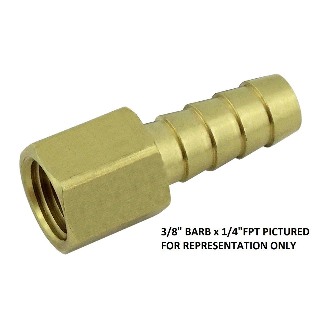 Fantastic 3/8inB X 1/4inFpt Brass Hose Stem - Upgrade Your Hoses Now!