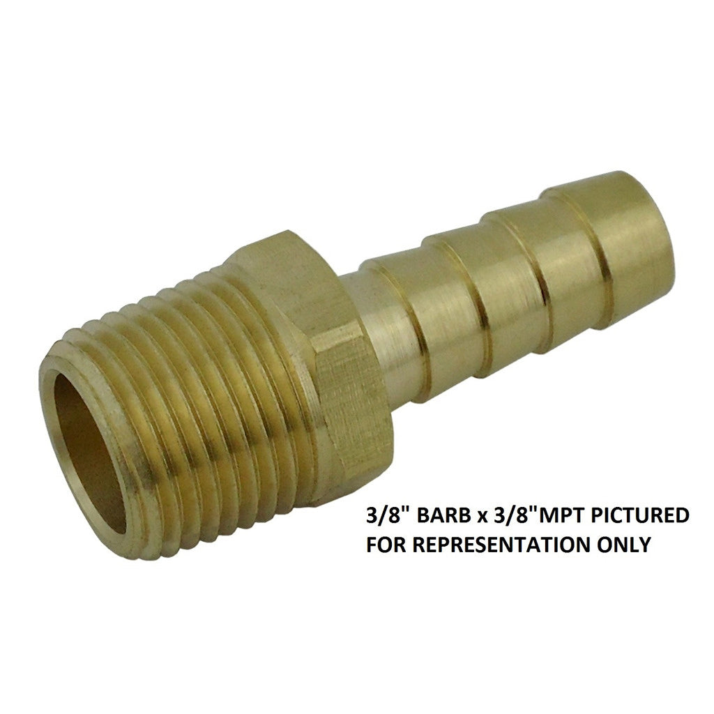 Stunning 1/2inB X 1/2inMpt Brass Hose Stem