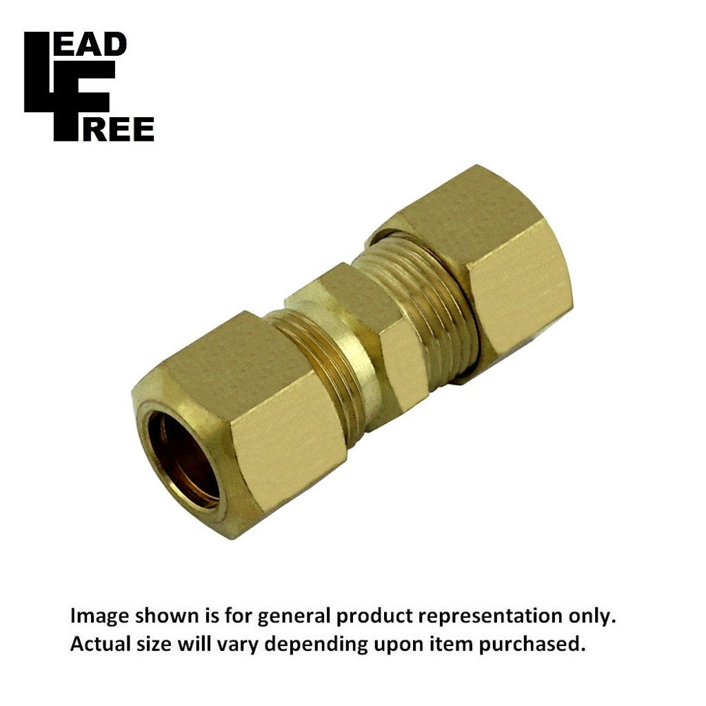 Comp Union 1/4inC X 1/4inC Lead-Free Brass - Ideal for Clean Water Connections
