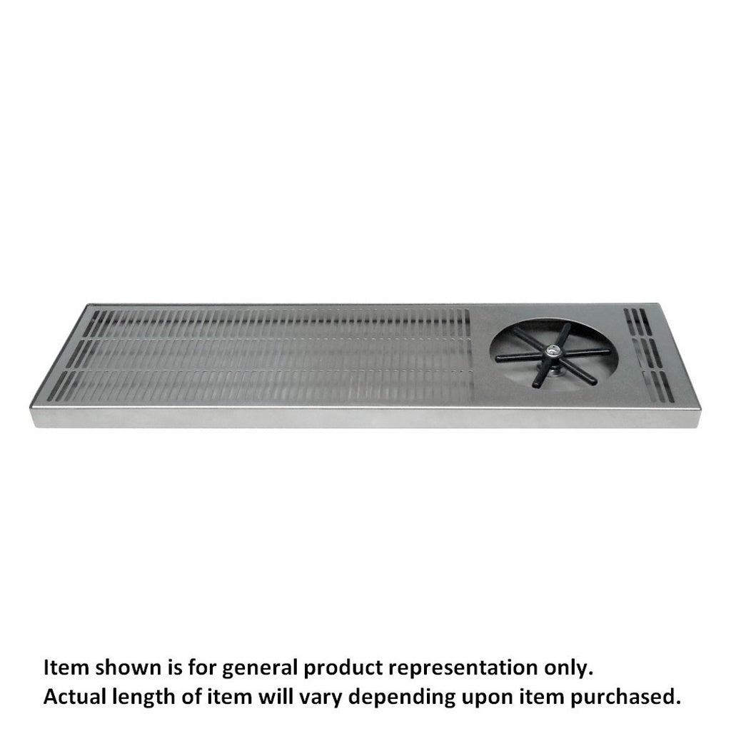 Stunning 7inW X 30inL C-M Drain with Side Rinser & Tube