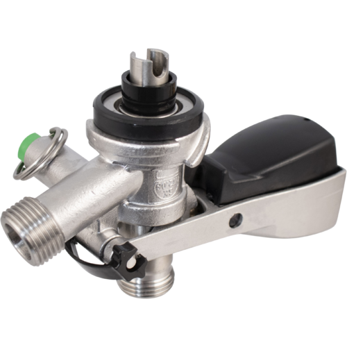 Komos® S-Style Stainless Steel Keg Coupler with 8 mm Duotight Adapters: Upgrade Your Draft System!