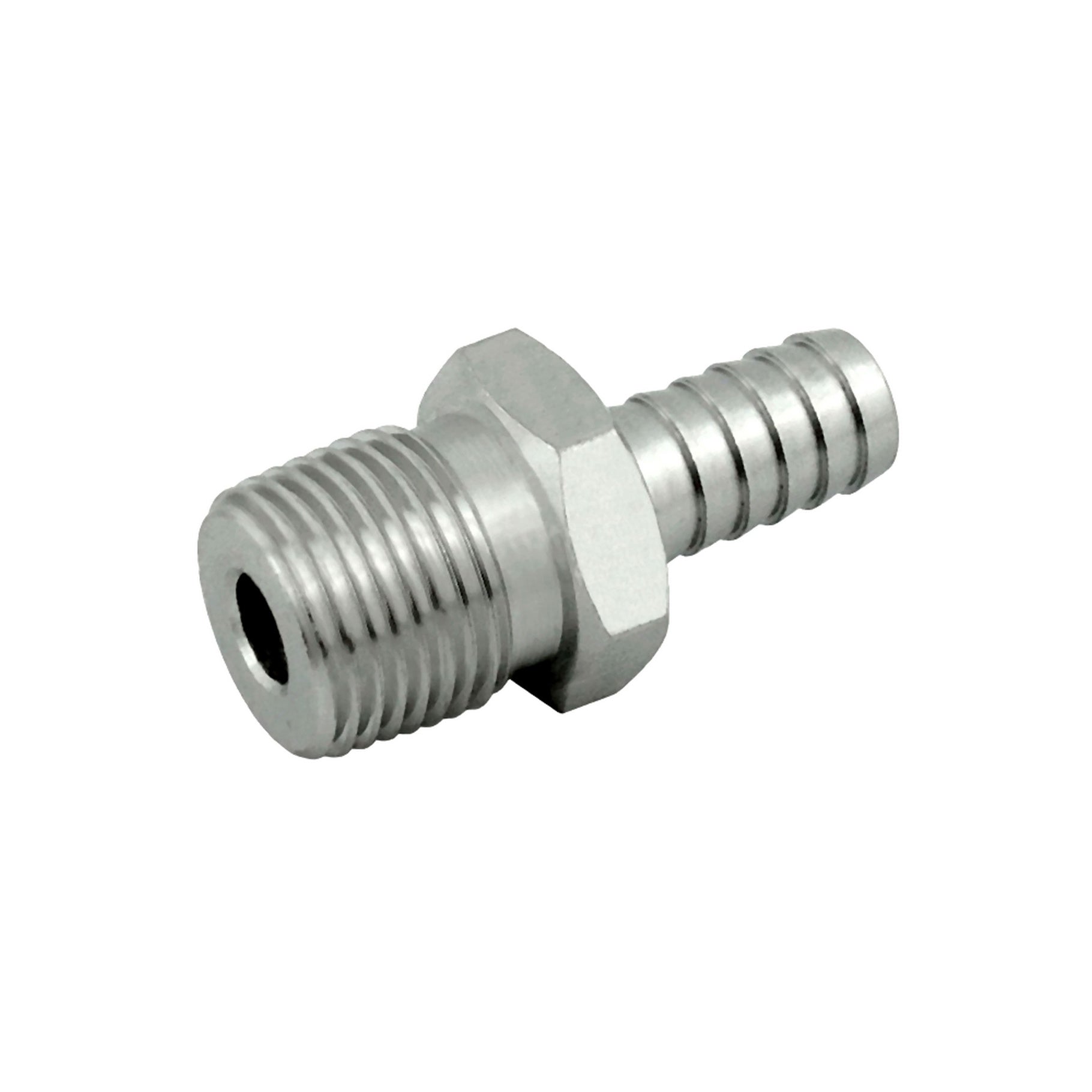 High - Quality 304 Stainless Steel 3/8inB X 3/8inMpt Hose Barb Adapter