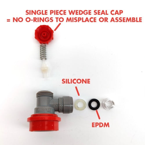 Duotight Push-in Fitting Ball Lock Quick Disconnect (QD) Gas In - 6.35 mm: Revolutionize Your Homebrewing!