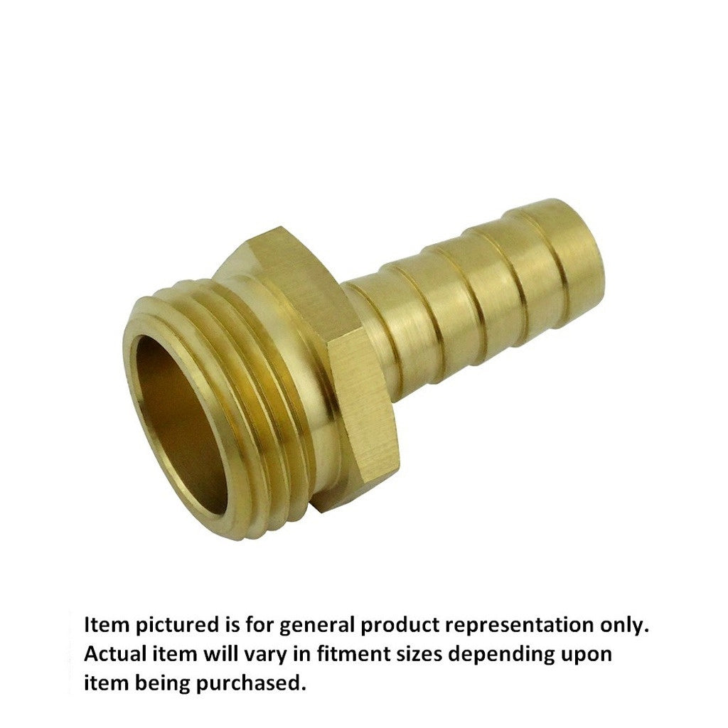 Premium 3/8inB X 3/4inMgh Brass Hose Stem - Upgrade Your Garden Setup!