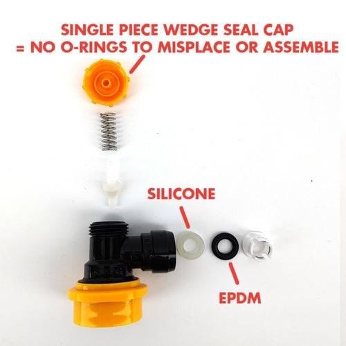 Duotight Push-in Fitting Ball Lock Quick Disconnect (QD) for 6.35 mm Beverage Out - KL24235