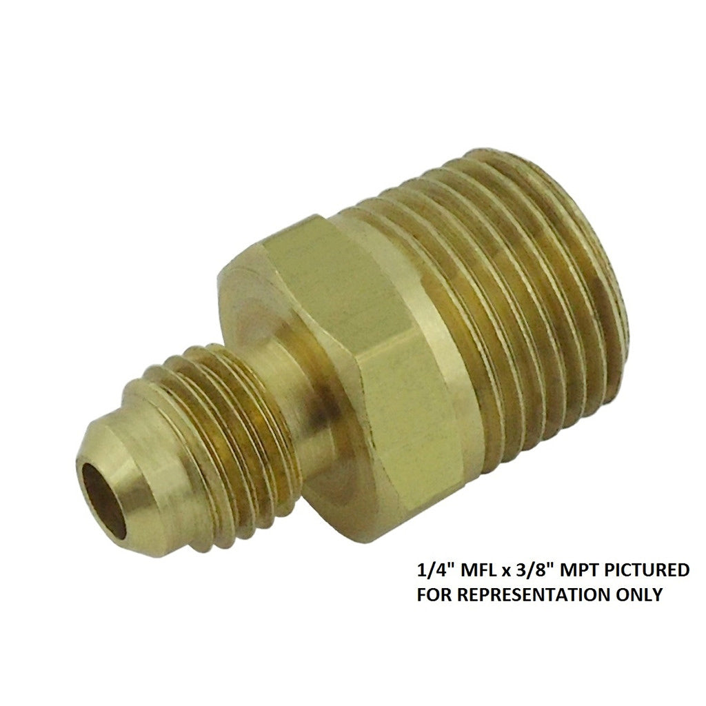 Amazing Half Union 3/8in MFL x 1/2in MPT Brass Adapter