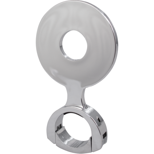 Glamorous Chrome Plated Plastic 82 mm Decal Holder