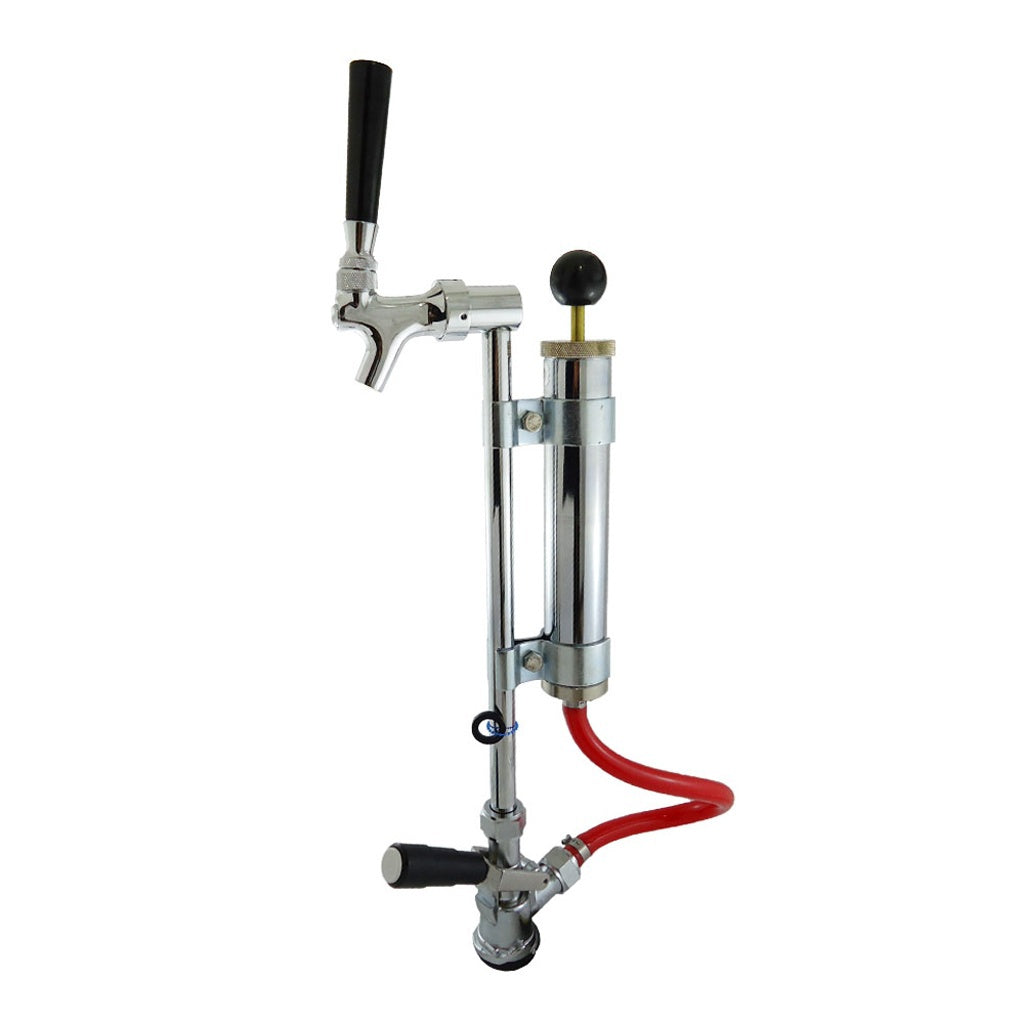 High-Rise Picnic Pump with American Sanke Coupler - Plated Brass