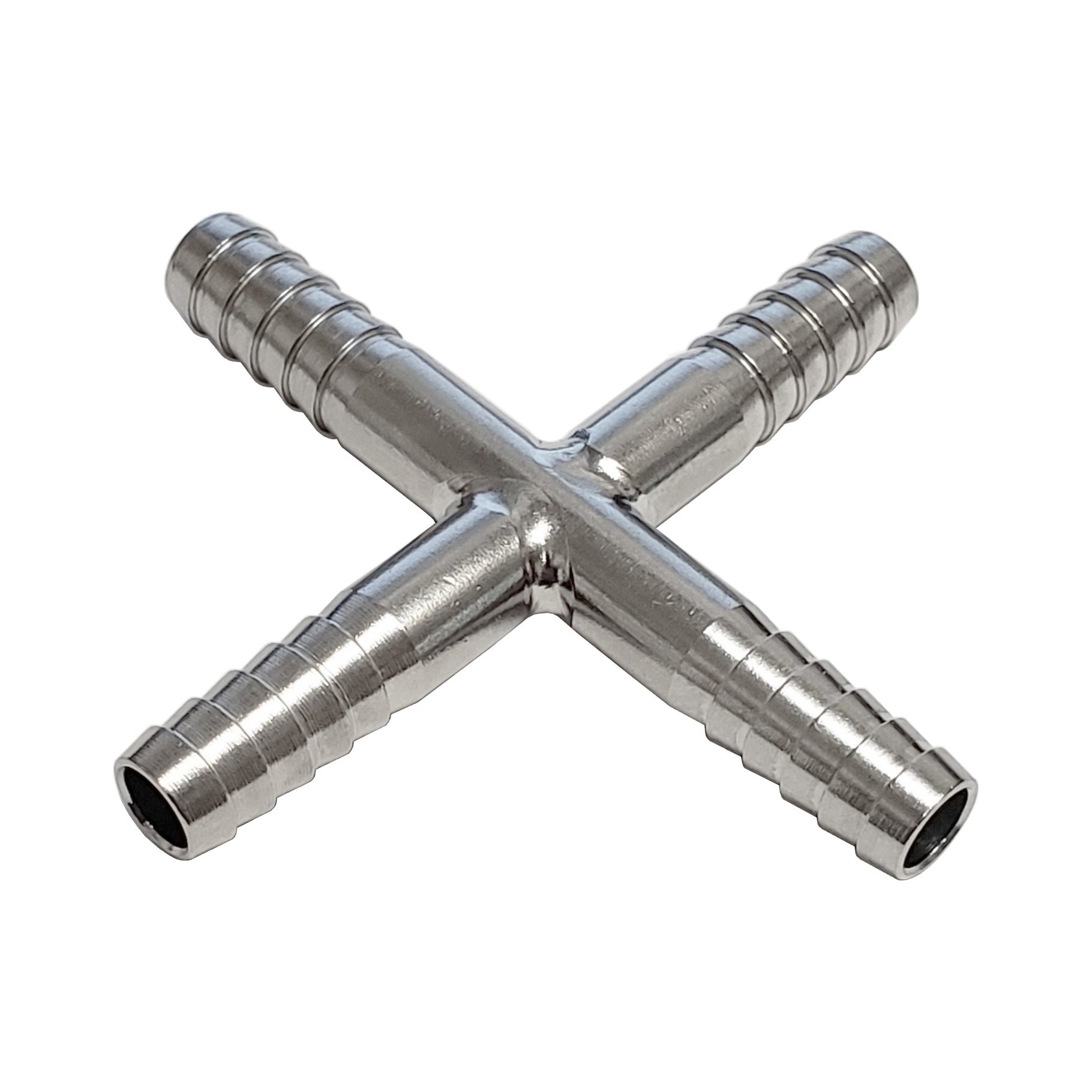 Gorgeous 1/4inB-All 304 Stainless Steel Thinwall Cross