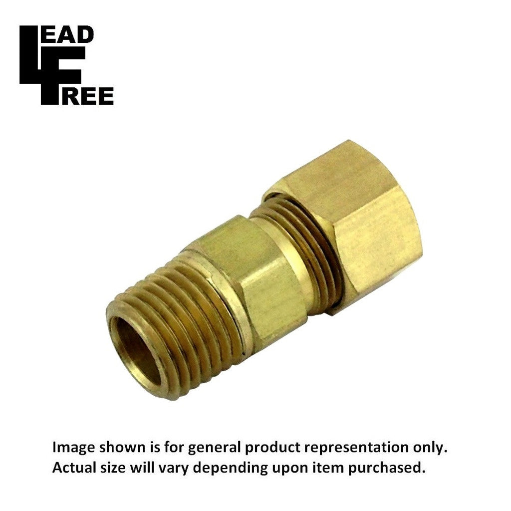 Amazing 3/8inC X 1/4inMpt Lead-Free Brass Comp Adapter