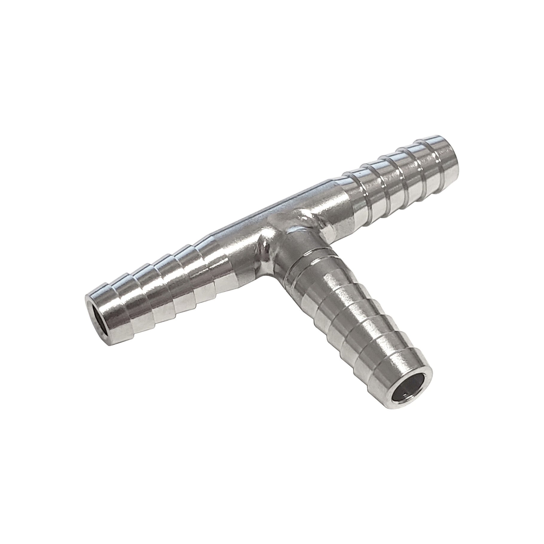 Premium 304 Stainless Steel 1/4in Tee Hose Barb Fittings