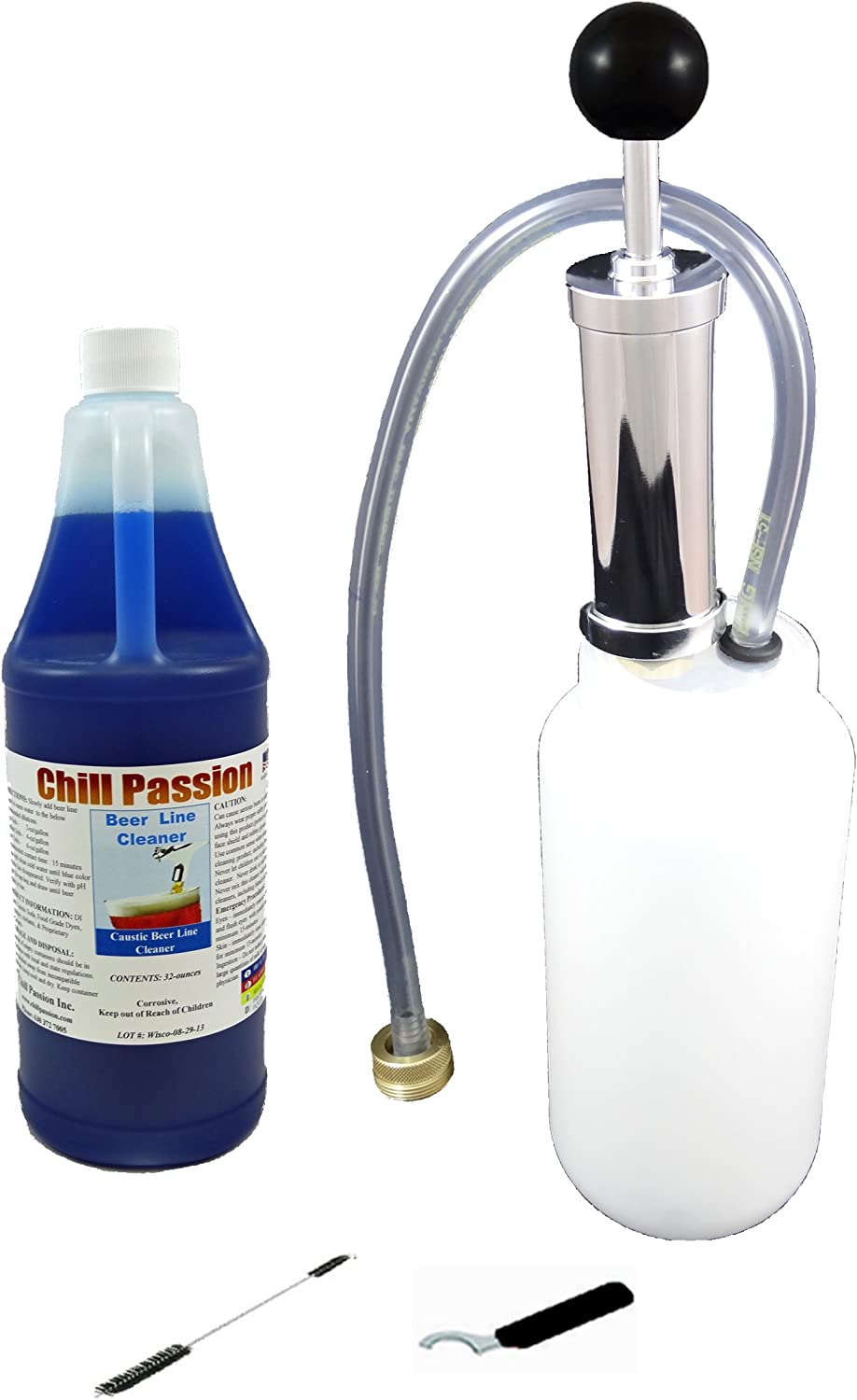 Premium Beer Line Kit with 32 oz Cleaning Solution