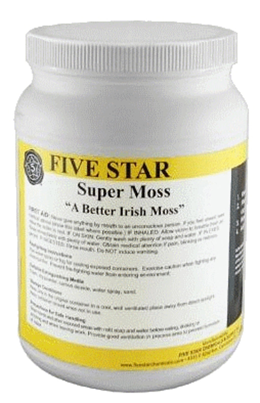 Fiverstar Super Moss Pro - 3.5 lb Premium Brewing Coagulant