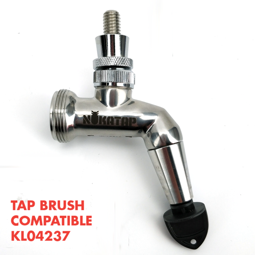 Nukatap Punisher Edition Stainless Steel Faucet - The Ultimate Draft Solution (Matte Black / SS Spout) - KL26482