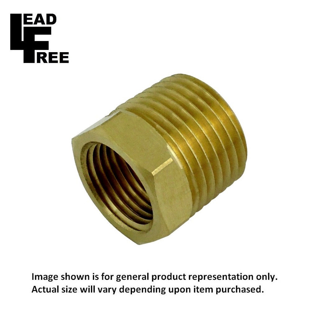Amazing Lead-Free Brass Bushing: 3/8in FPT x 1/2in MPT