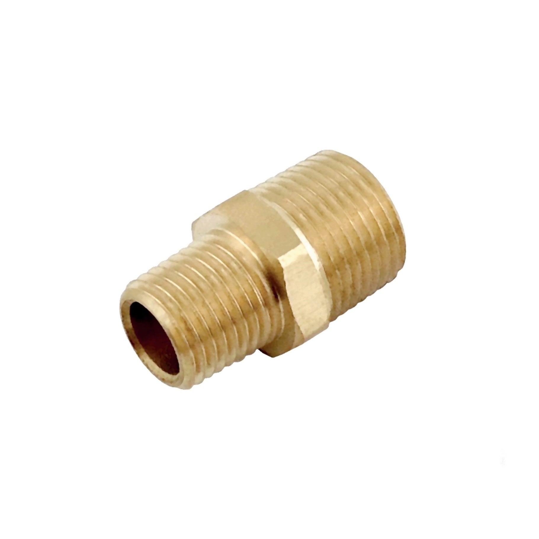 Amazing 3/8in MPT to 1/4in MPT Brass Pipe Reducer - Upgrade Your Plumbing Now!