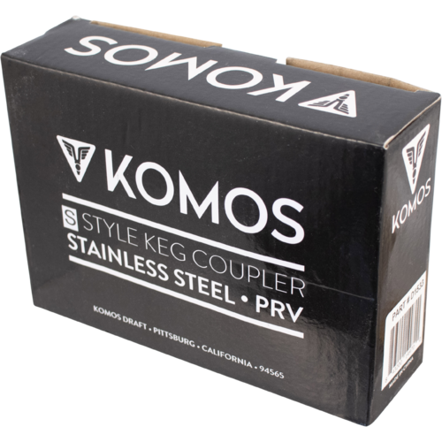 Komos® S-Style Stainless Steel Keg Coupler with 8 mm Duotight Adapters: Upgrade Your Draft System!