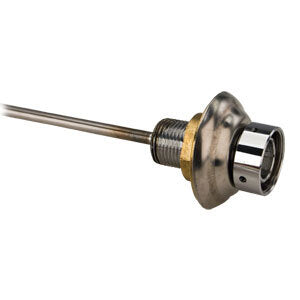 Stunning Chrome-plated Brass Wall Shank Assembly - 24'L with 1/4' Bore