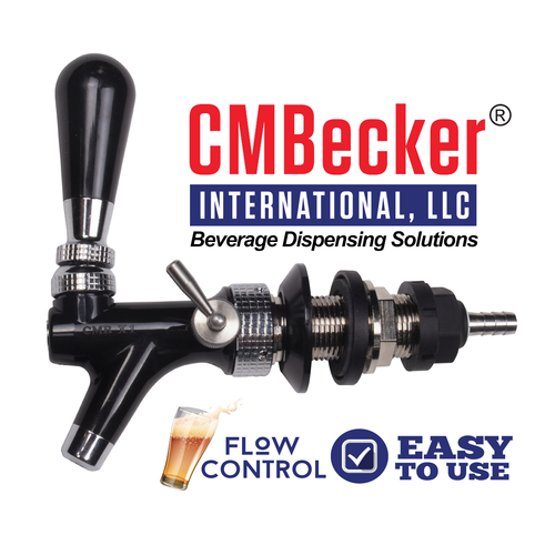 CM Becker X1 Standard Creamer Black Lever - Adjusted Faucet: A Beverage Dispensing Marvel!
