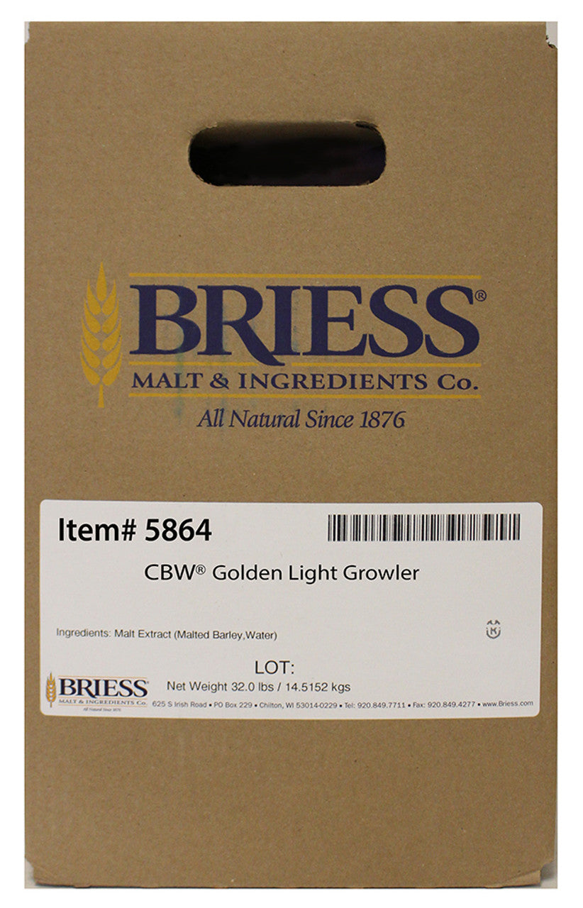 Briess 32 lb CBW Golden Light Liquid Malt Extract (LME) - Brew Perfect Beer!