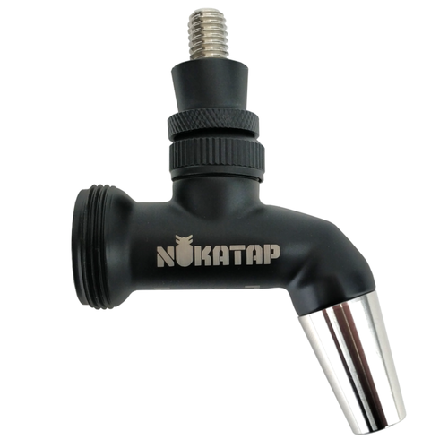Nukatap Punisher Edition Stainless Steel Faucet - The Ultimate Draft Solution (Matte Black / SS Spout) - KL26482