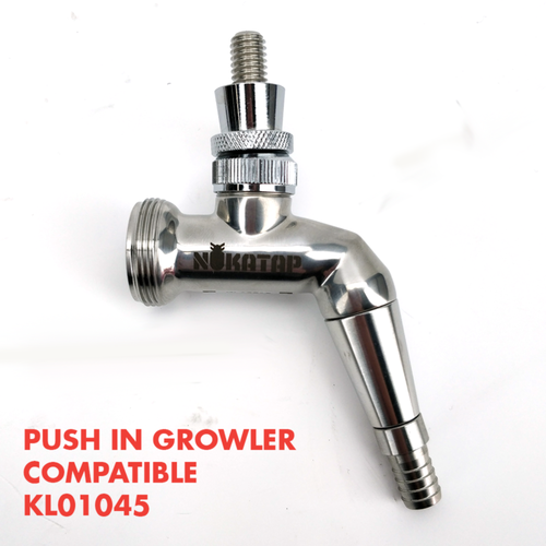 Nukatap Punisher Edition Stainless Steel Faucet - The Ultimate Draft Solution (Matte Black / SS Spout) - KL26482