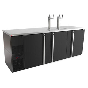 Pro-Line Premium Beer Tap Kegerator - Hold 5 Half Kegs - 95.5 Inches - Sleek Black Vinyl