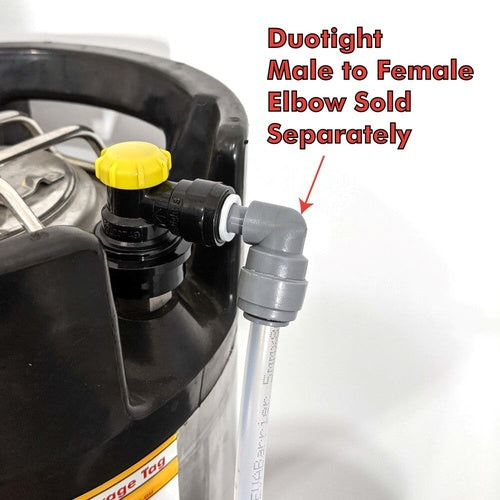 Duotight Push-in Fitting Ball Lock Quick Disconnect (QD) for 6.35 mm Beverage Out - KL24235