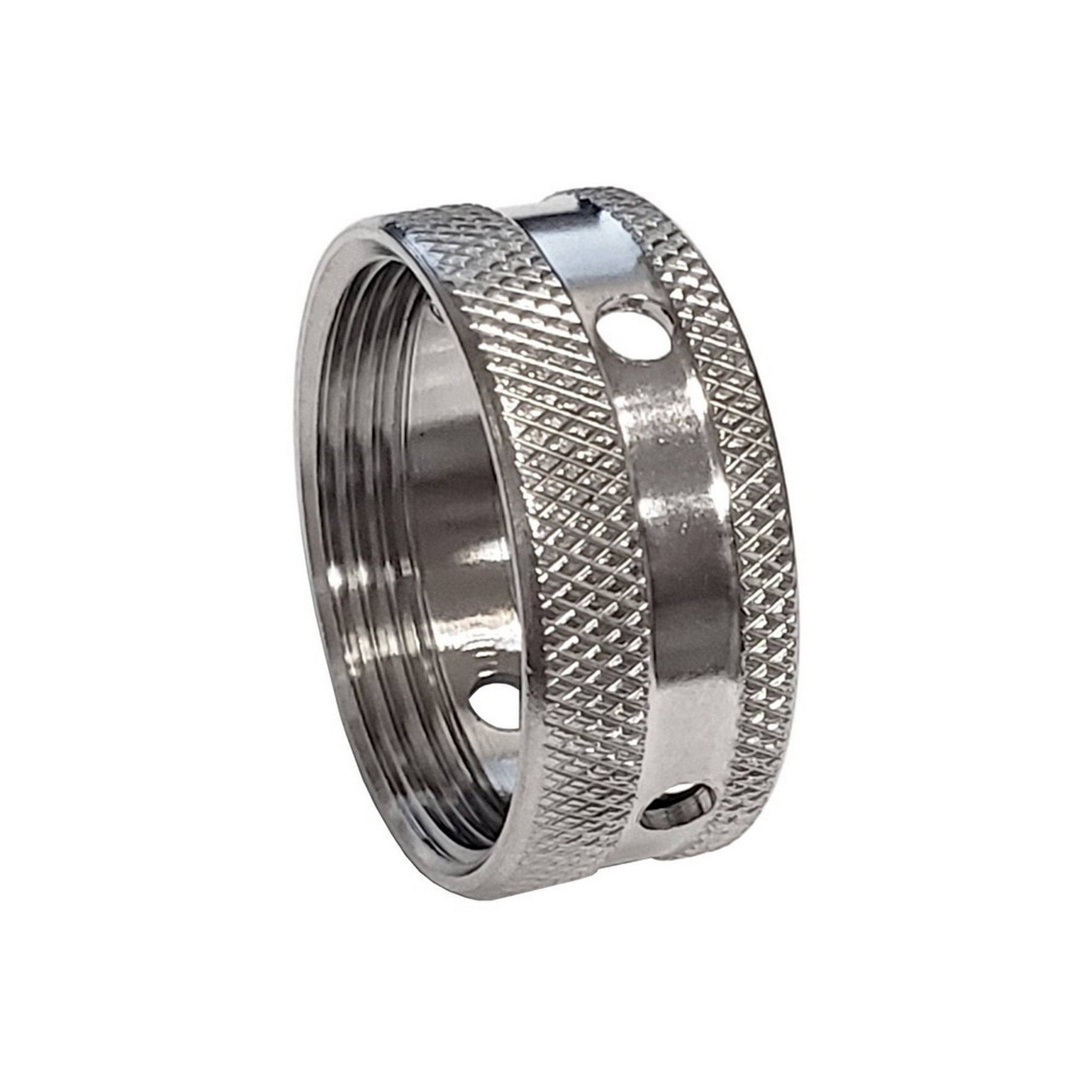 Gorgeous Knurled Stainless Steel Faucet Coupling Ring - Upgrade Your Faucet Now!