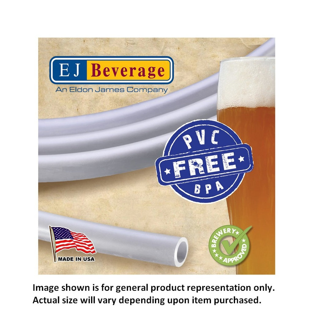 EJ Beverage 5/16 ID x 7/16 OD Ultra Barrier Thinwall Beverage Tubing: 100' Roll - The Heat - Resistant Food - Grade Solution for Fresh Beverages!