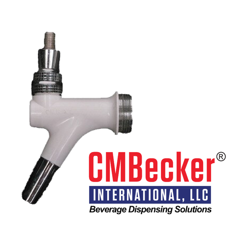 CM Becker X2 Wine Faucet: Long Nozzle, Stunning White