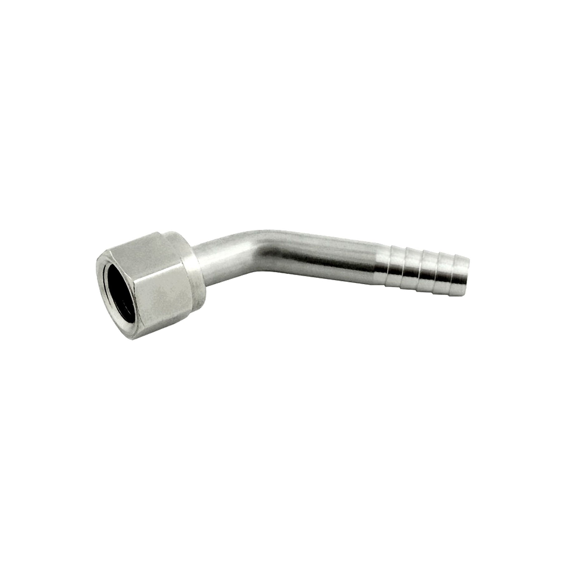 Stunning 45° Swivel Elbow - 1/4in FFL X 1/4in B in 304 Stainless Steel
