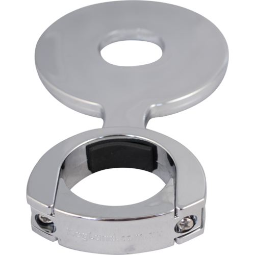 Glamorous Chrome Plated Plastic 82 mm Decal Holder