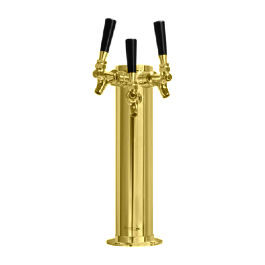 Stunning 3-Faucet 3-Inch Air-Cooled PVD Gold Faucets - Tarnish-Free & Polished!