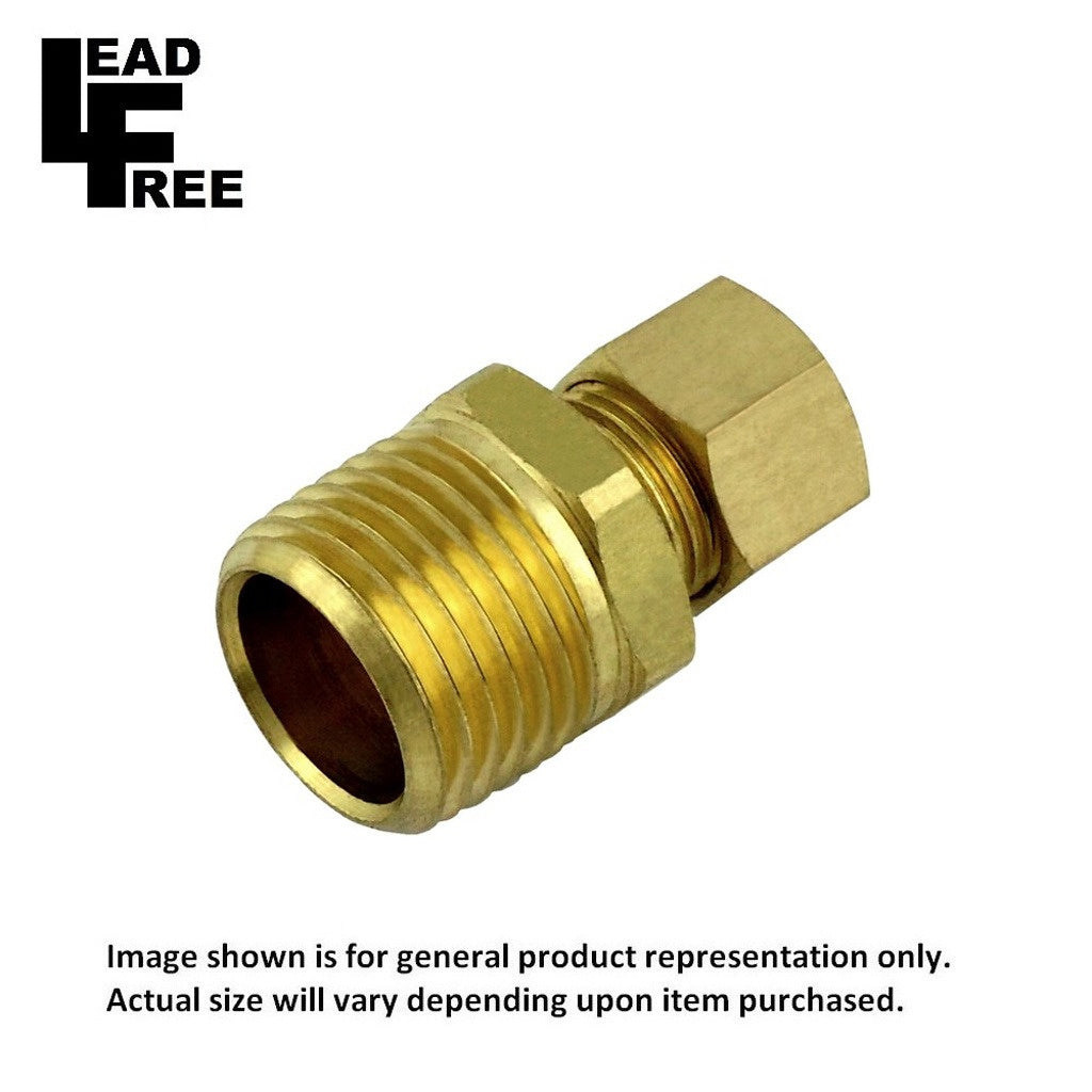 Incredible 1/4inC X 3/8inMpt Lead-Free Brass Comp Adapter