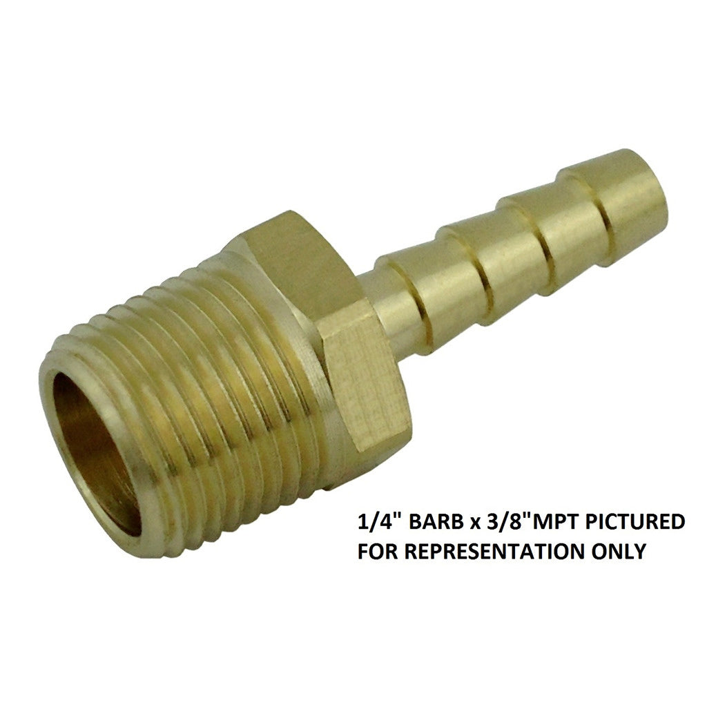 Premium 3/8inB X 1/2inMpt Brass Hose Stem - A Must - Have!