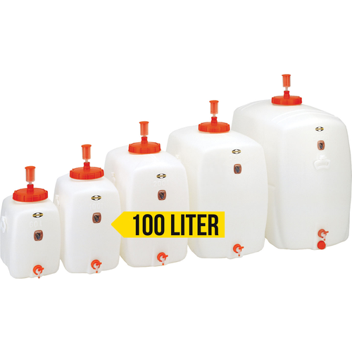 Speidel 100L/26.4 Gallon Plastic Rectangular Fermenter & Storage Tank: The Ultimate Solution with Spigot and Airlock