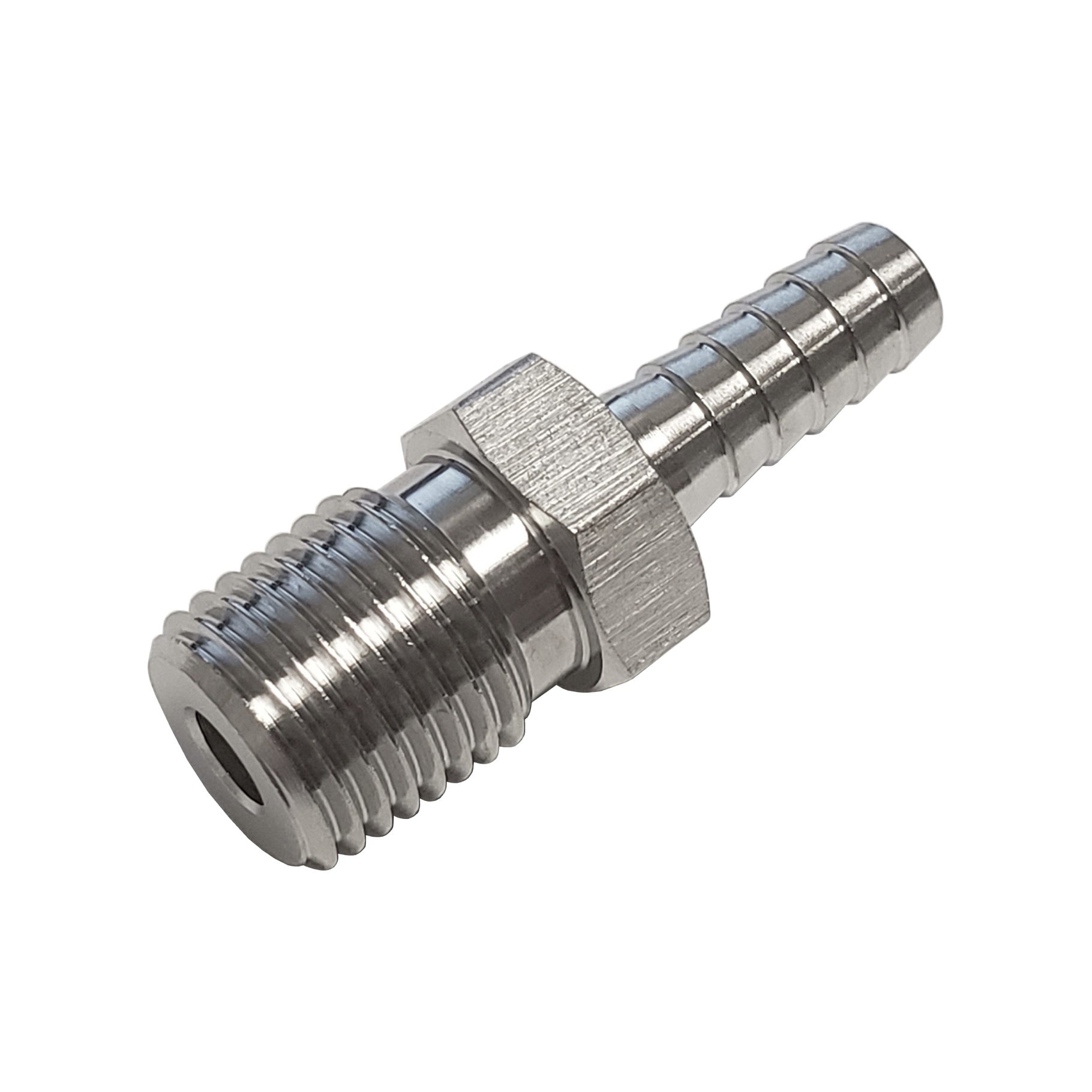 Premium 304 Stainless Steel 1/4inB X 1/4inMpt Hose Barb Adapter - Upgrade Your Fittings Now!
