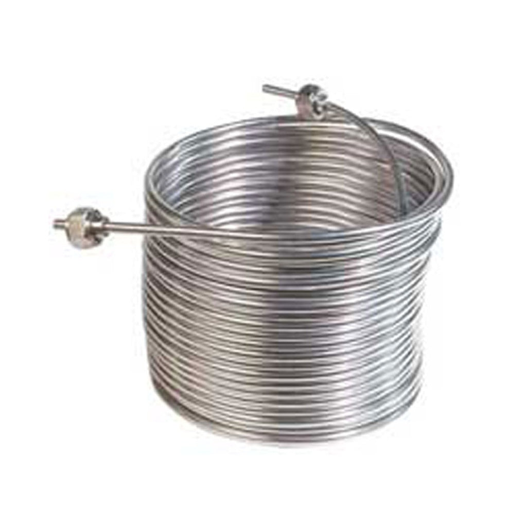 Premium 304 S/S Coil with Fittings - 9.5in Dia, 50ft Long - Right Direction