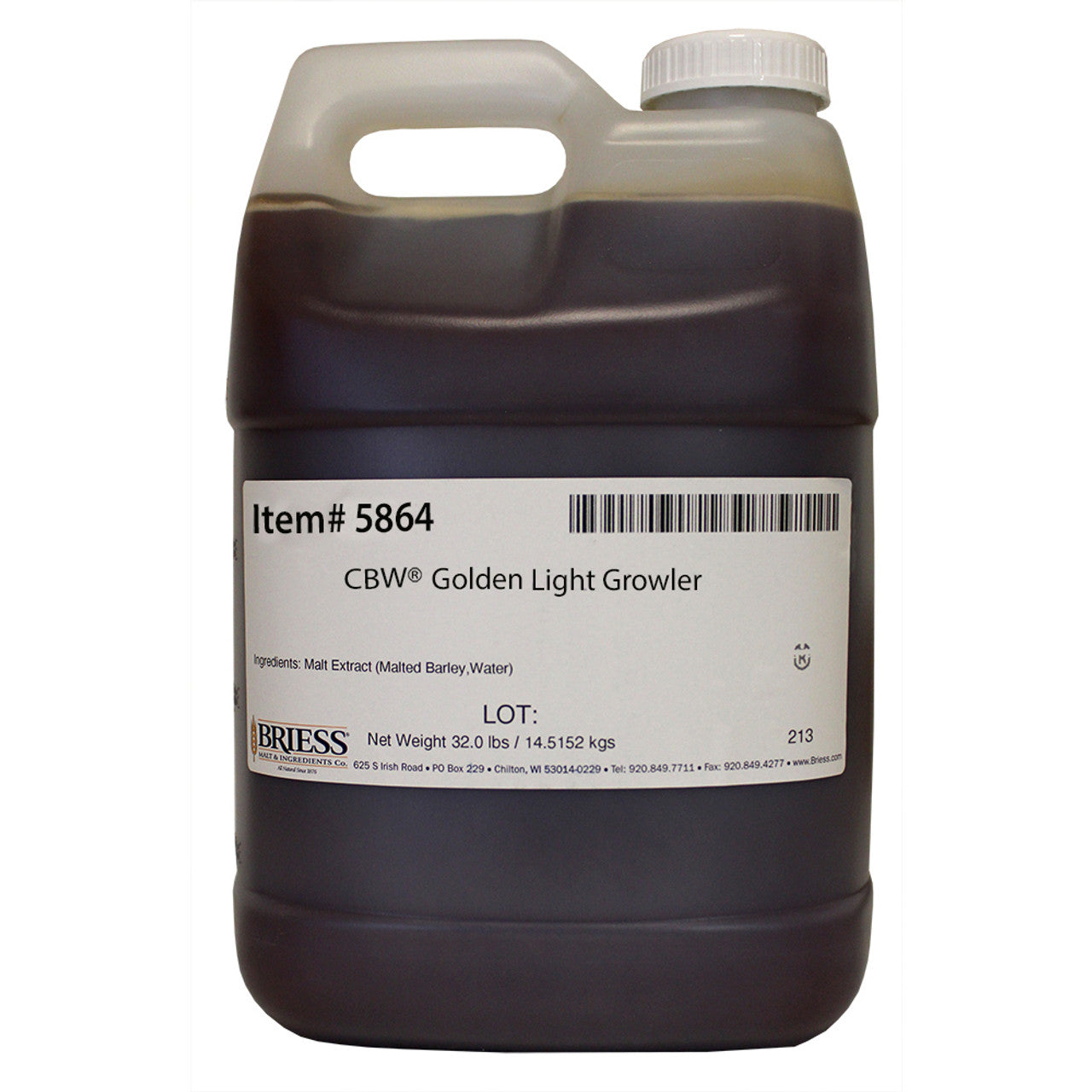Briess 32 lb CBW Golden Light Liquid Malt Extract (LME) - Brew Perfect Beer!