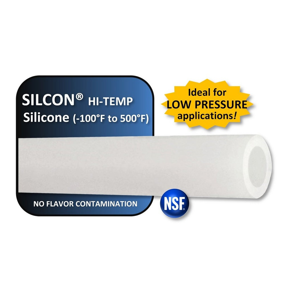 Premium Silicone Tube 5/16in ID X 1/2in OD - Translucent White
