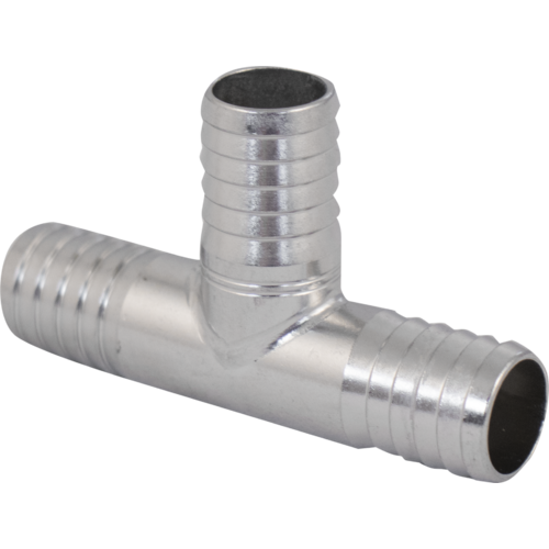 Komos® 1/2 in. Barbed Stainless Steel Tee - The Ultimate Gas Line Splitter!