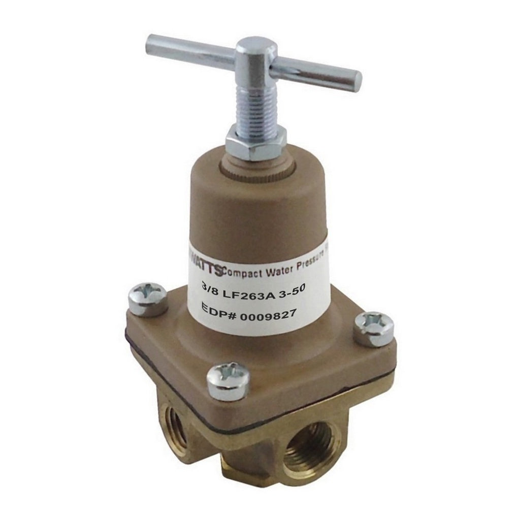 Watts 3/8in FPT 3 - 50 Psi Water Regulator with Gauge Port