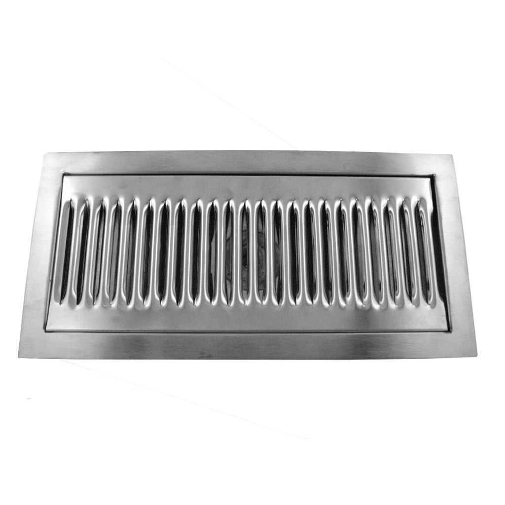 F-M Drain with Drain Tube: 3/4in Flange, 5-1/4in Wide, 12in Long