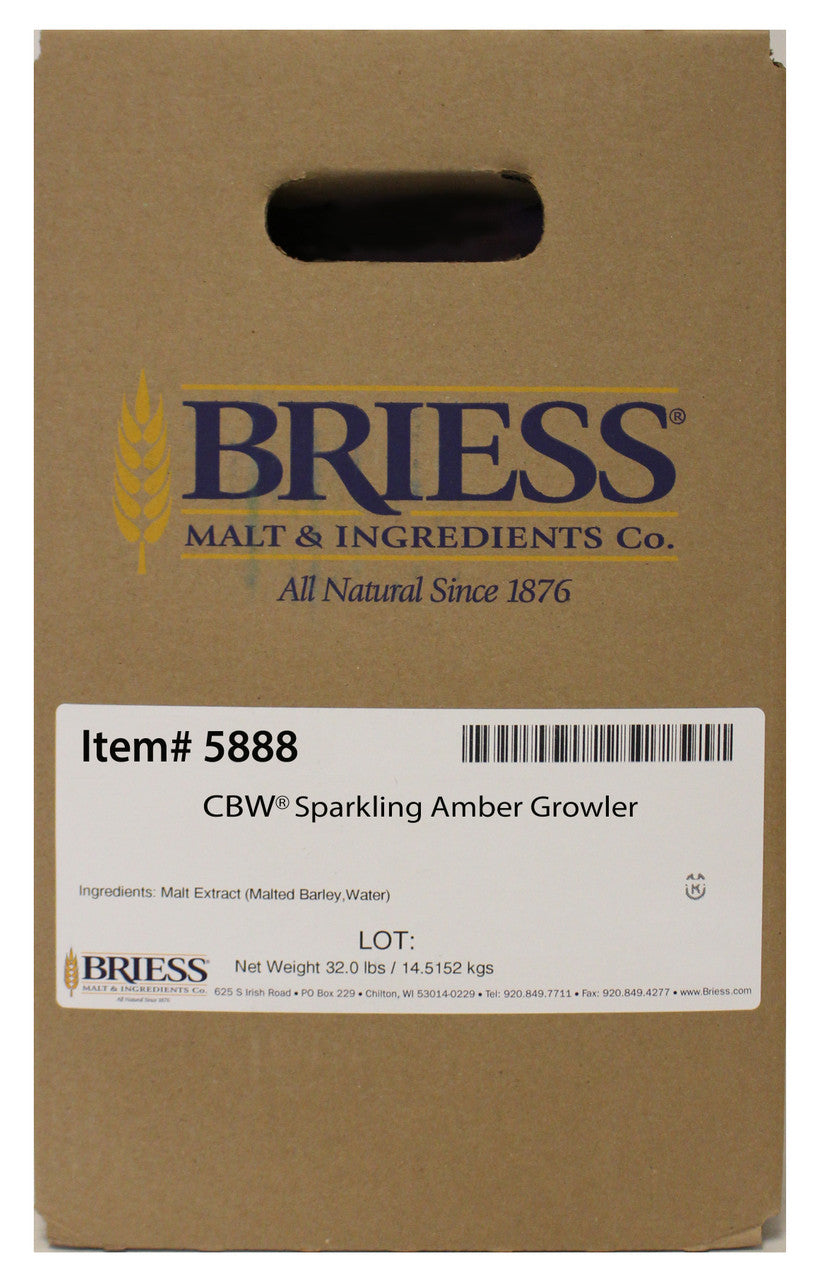 CBW Sparkling Amber Liquid Malt Extract (LME) - 32 lb Growler: A Brewmaster's Dream!