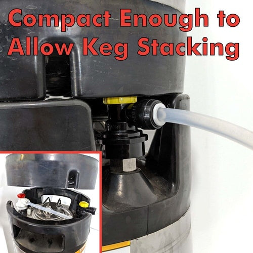 Duotight Push-in Fitting Ball Lock Quick Disconnect (QD) for 6.35 mm Beverage Out - KL24235