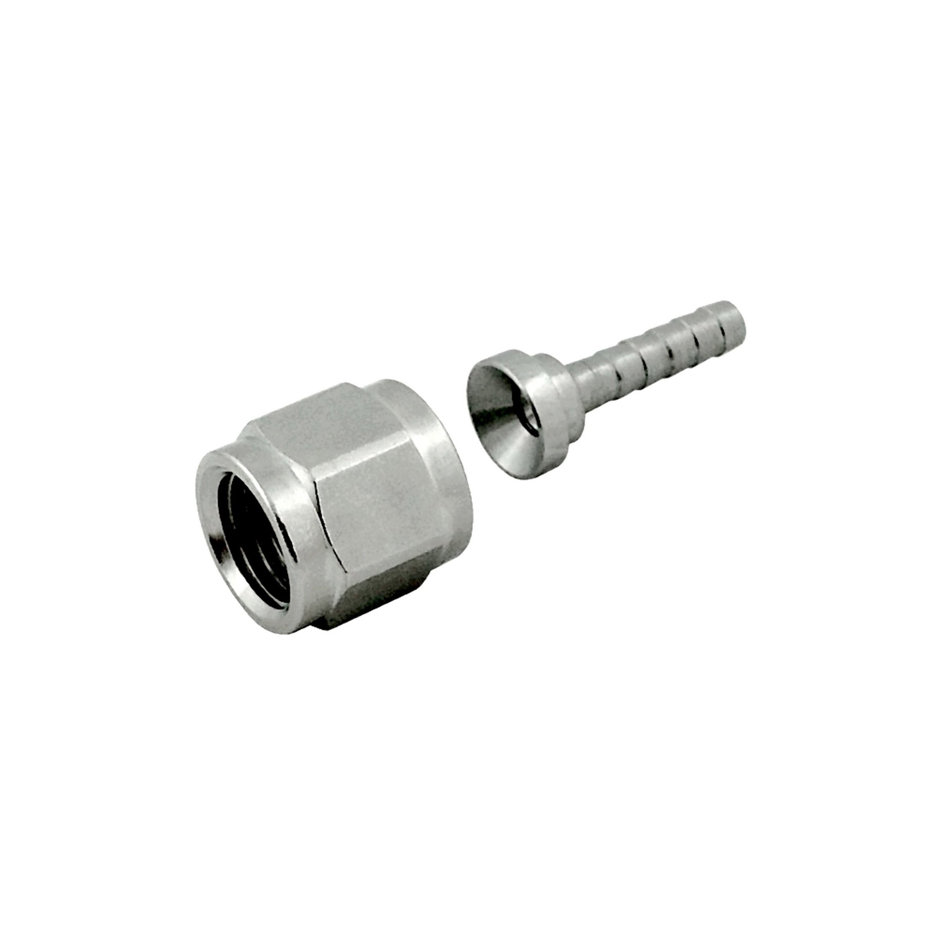 Swivel Nut & Stem Set 1/4inFfl Nut X 1/8inB S/S